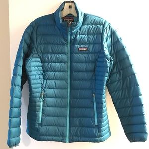 Aqua Blue Women’s Patagonia Down Jacket